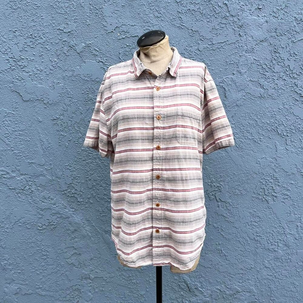 Outerknown Men's Orangic Cotton Button Down Striped